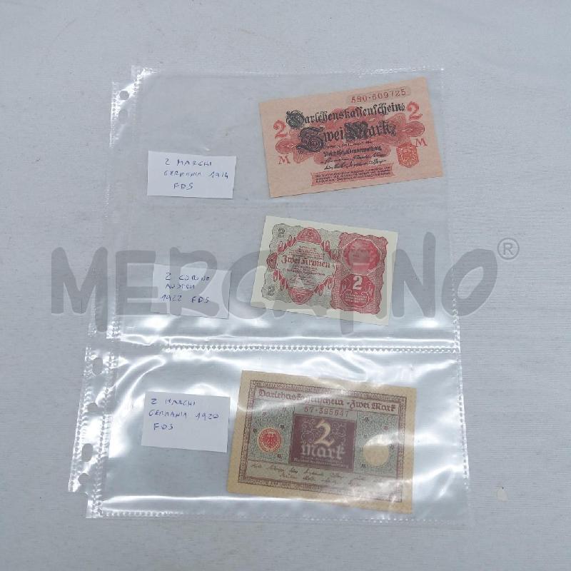 BANCONOTE PZ 3 GERMANIA 1914 - AUSTRIA 1922 - | Mercatino dell'Usato San maurizio canavese 1