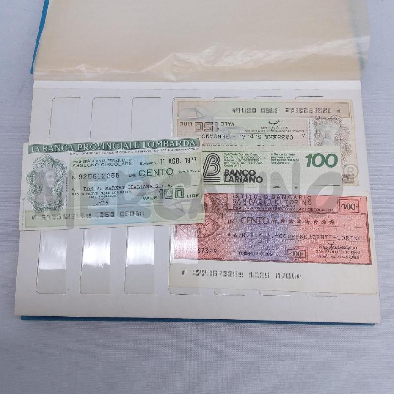 BANCONOTE VECCHIE E ASSEGGNI IN ALBUM CANGURO CAPRI | Mercatino dell'Usato San maurizio canavese 2