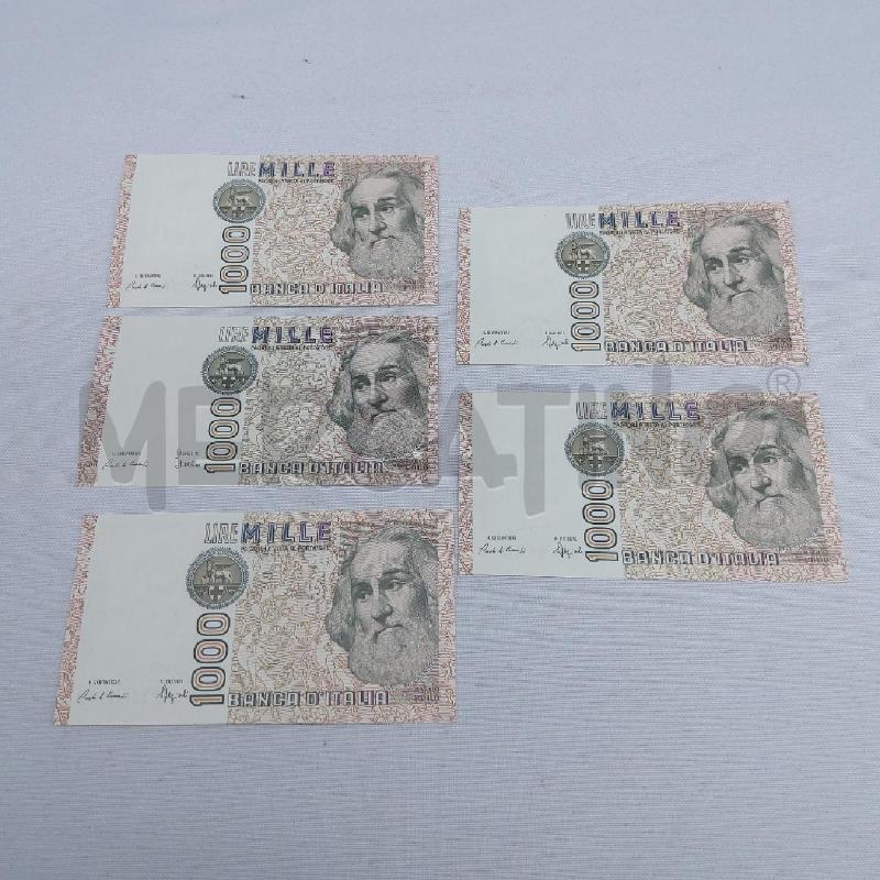 BANCONOTE VECCHIE PZ. 5 LIRE MILLE MARCO POLO | Mercatino dell'Usato San maurizio canavese 1