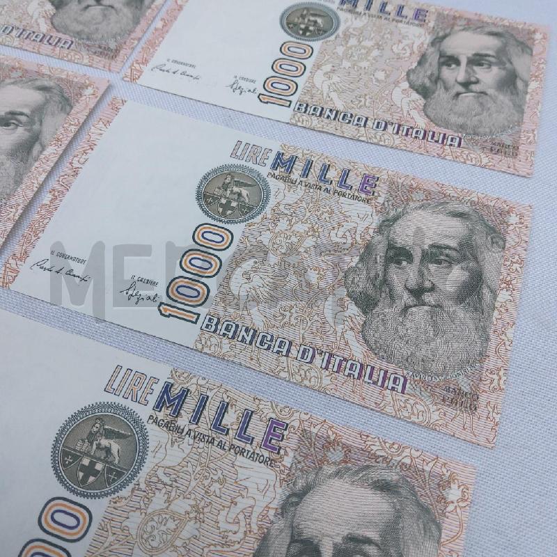 BANCONOTE VECCHIE PZ. 6 LIRE MILLE MARCO POLO | Mercatino dell'Usato San maurizio canavese 2