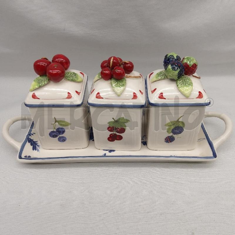 BARATTOLI PZ. 3 VILLEROY BOCH CN VASSOIO FRUTTI BOSCO | Mercatino dell'Usato San maurizio canavese 1