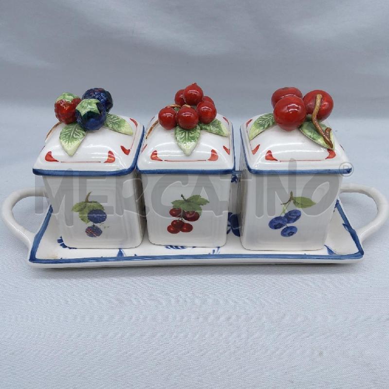 BARATTOLI PZ. 3 VILLEROY BOCH CN VASSOIO FRUTTI BOSCO | Mercatino dell'Usato San maurizio canavese 2