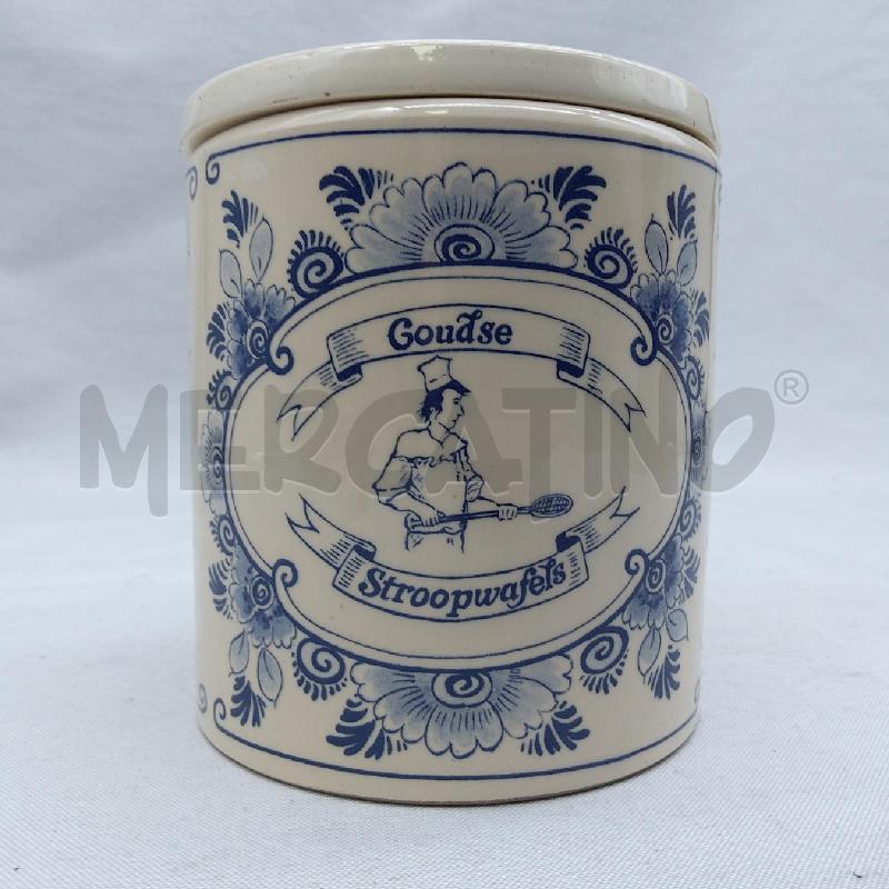 BARATTOLO CERAMICA OLANDESE AVORIO BLU GOUDSE | Mercatino dell'Usato San maurizio canavese 2