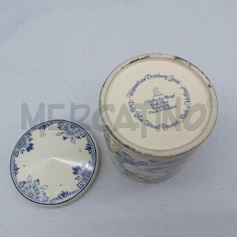 BARATTOLO CERAMICA OLANDESE AVORIO BLU GOUDSE | Mercatino dell'Usato San maurizio canavese 4
