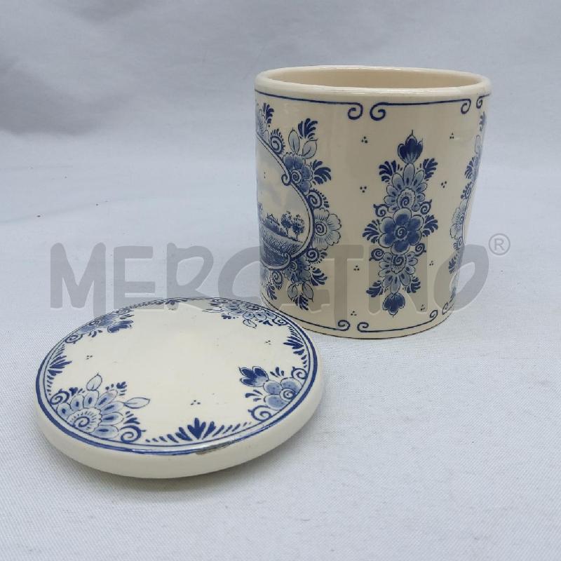 BARATTOLO CERAMICA OLANDESE AVORIO BLU GOUDSE | Mercatino dell'Usato San maurizio canavese 5