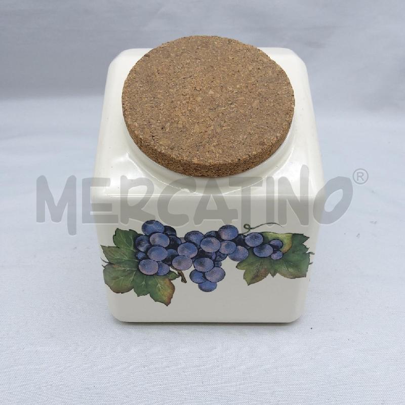 BARATTOLO CERAM SIC DECORO MADRID GRAPPOLO UVA TAPPO SUGHERO | Mercatino dell'Usato San maurizio canavese 1