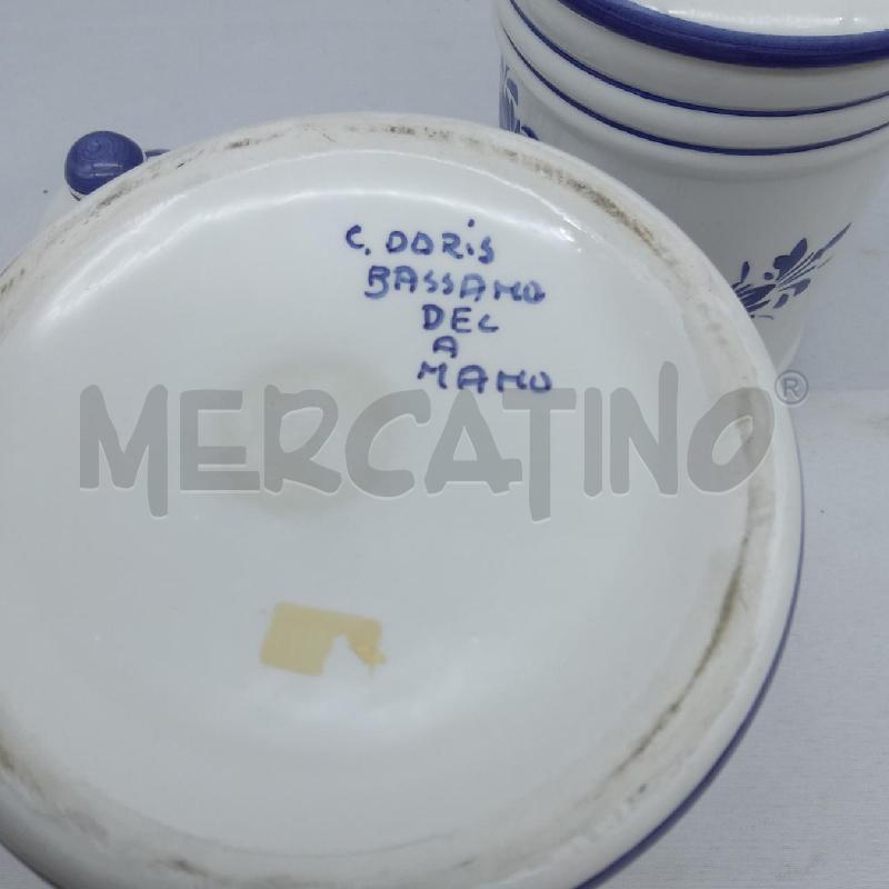 BARATTOLO ZUCCHERO CAFFE BASSANO BNC DECORO BLU | Mercatino dell'Usato San maurizio canavese 4