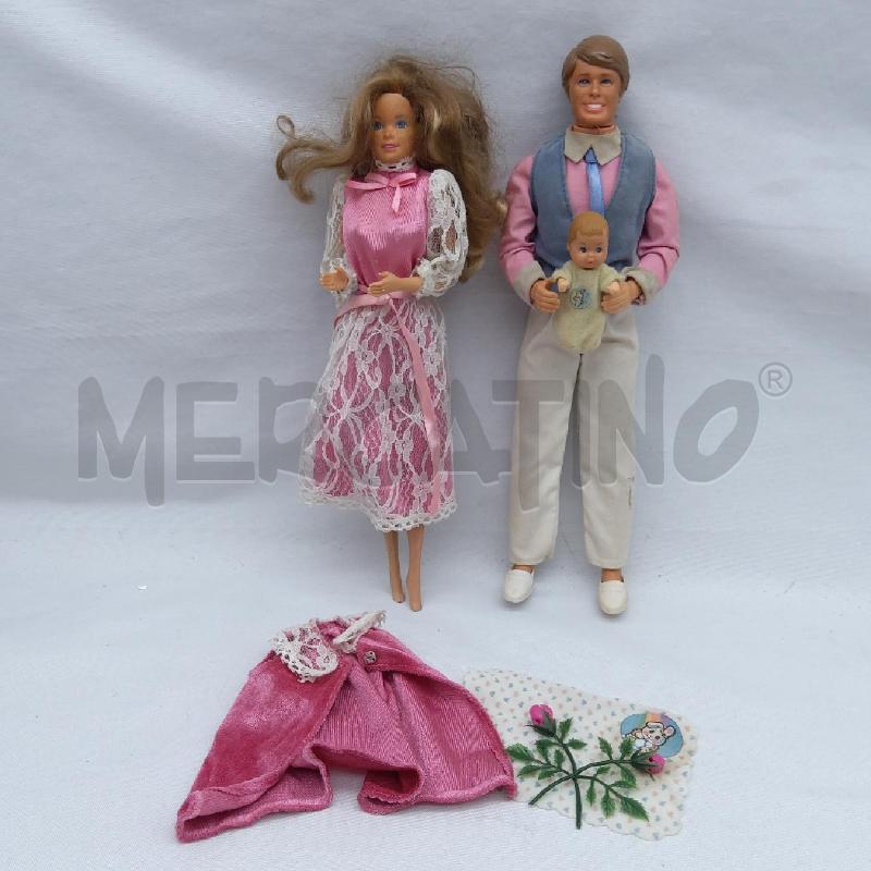 BARBIE HEART FAMILY MAMMA PAPA E FIGLIO CON ACCESSORI | Mercatino dell'Usato San maurizio canavese 1