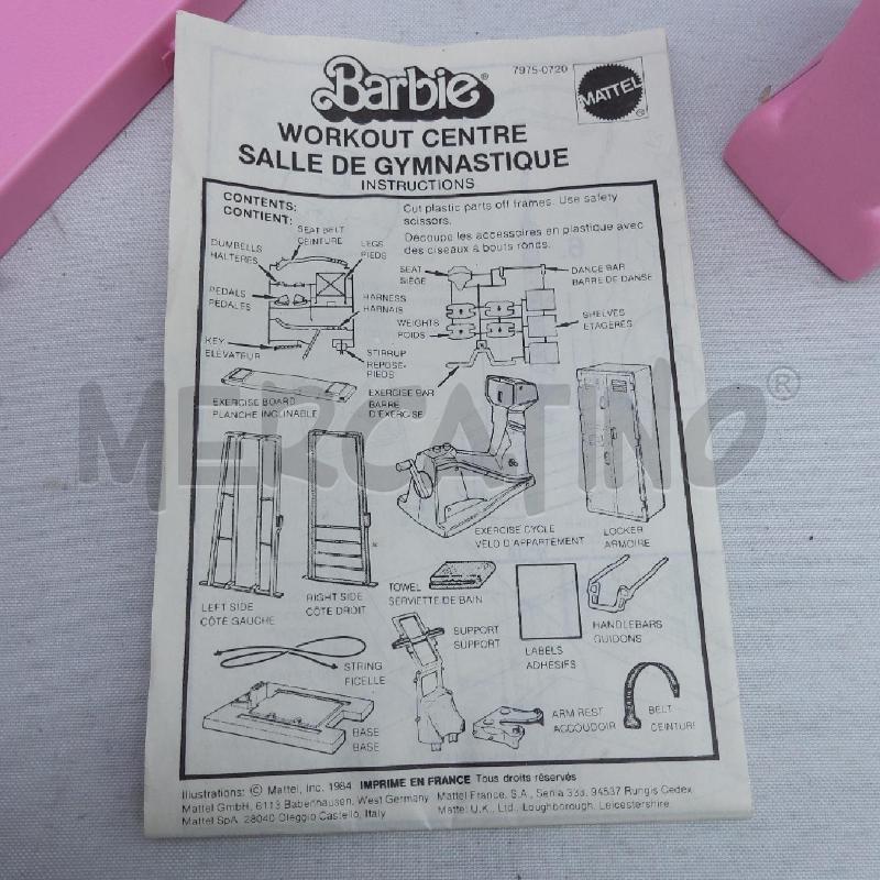 BARBIE PALESTRA MATTEL 1984 INCOMPLETO | Mercatino dell'Usato San maurizio canavese 5