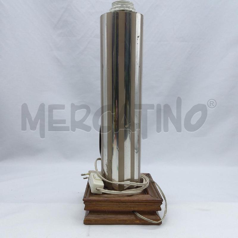 BASE LAMPADA LEGNO METALLO FERNET BRANCA | Mercatino dell'Usato San maurizio canavese 3