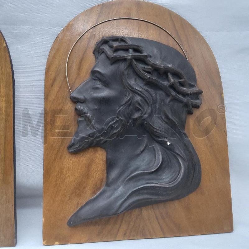 BASSORILIEVO COPPIA CRISTO E MADONNA ZANNI | Mercatino dell'Usato San maurizio canavese 3