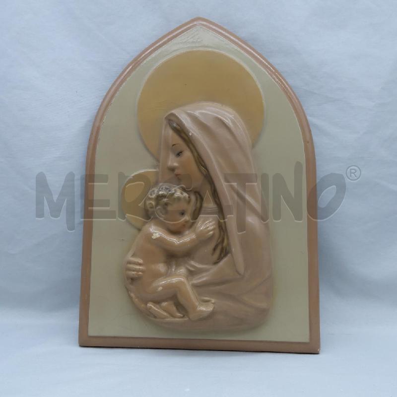 BASSORILIEVO MADONNA CON BAMBINO BEIGE | Mercatino dell'Usato San maurizio canavese 1