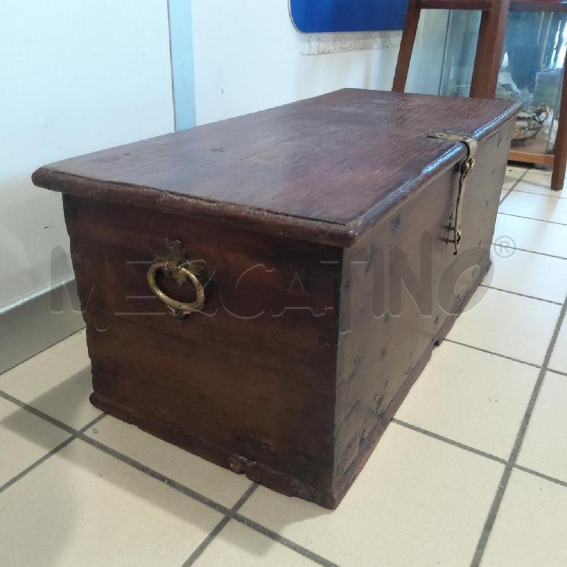 BAULETTO RETT LEGNO SCURO 2 MANIGLIE | Mercatino dell'Usato San maurizio canavese 2