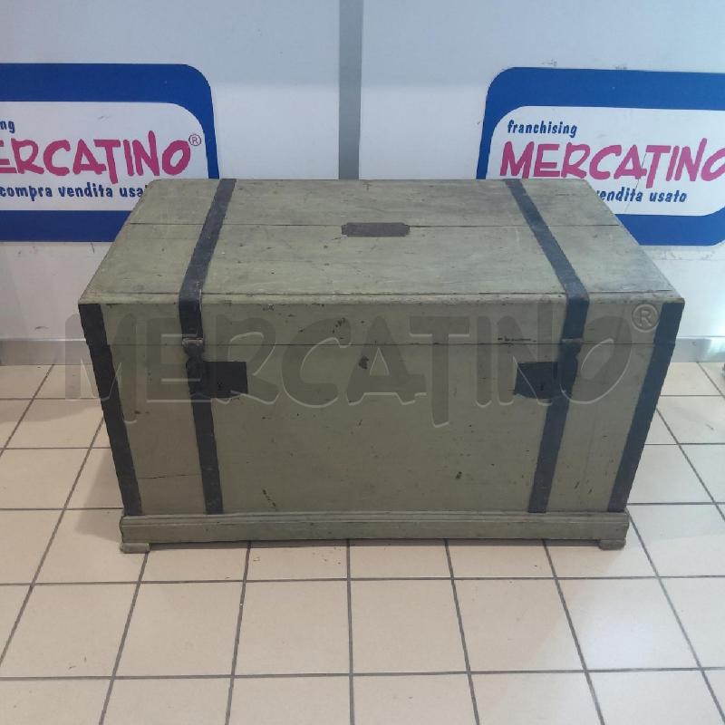BAULE 100X55X60 VERDE SALVIA NERO 2 MANIGLIE | Mercatino dell'Usato San maurizio canavese 1