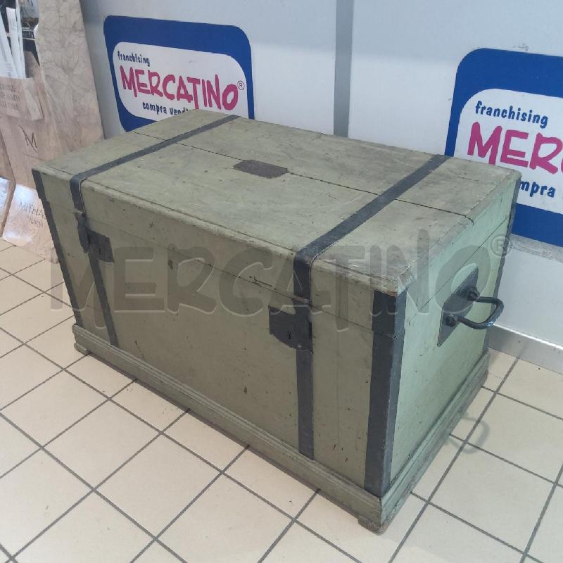 BAULE 100X55X60 VERDE SALVIA NERO 2 MANIGLIE | Mercatino dell'Usato San maurizio canavese 4