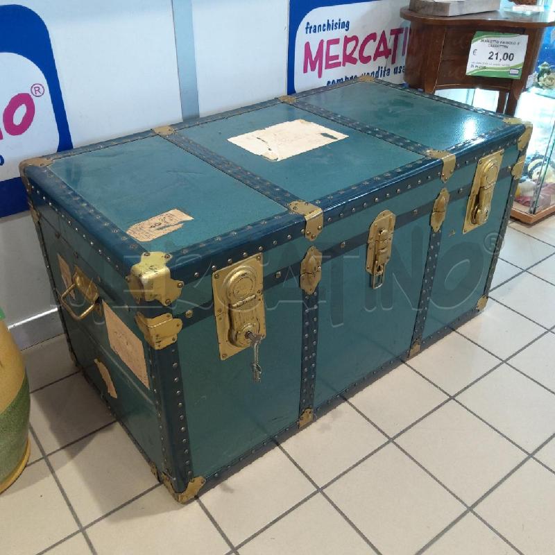 BAULE VERDE CERNIERE DORATE | Mercatino dell'Usato San maurizio canavese 2