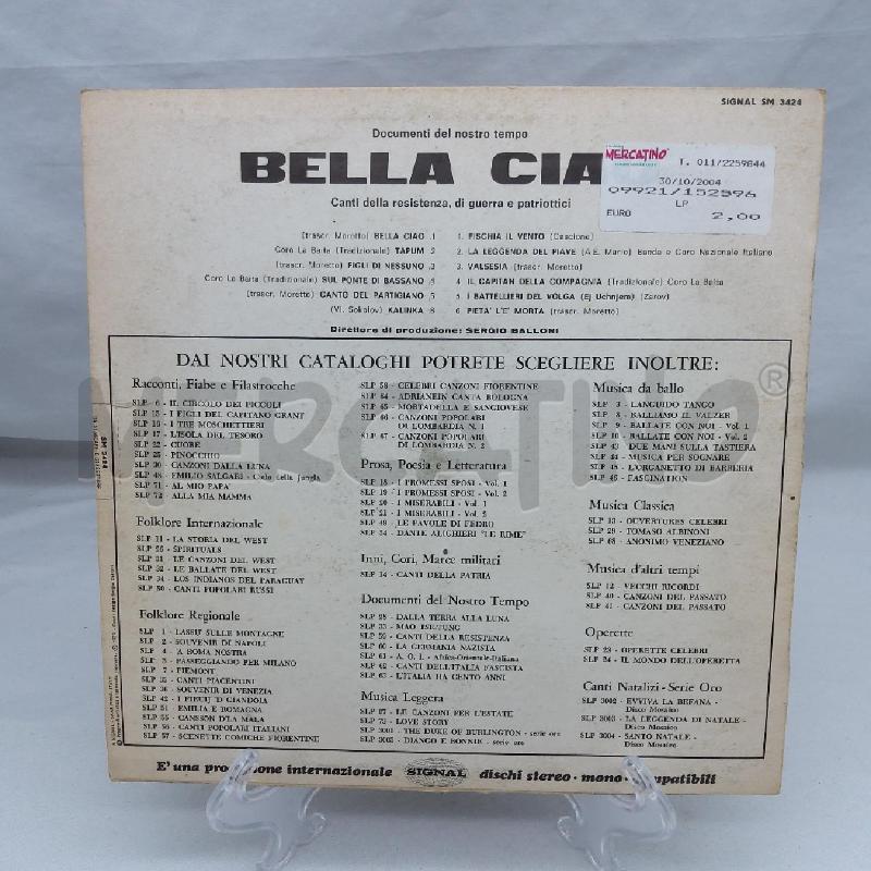 BELLA CIAO - LA RESISTENZA IN ITALIA: TESTIMONIANZE SONORE | Mercatino dell'Usato San maurizio canavese 2