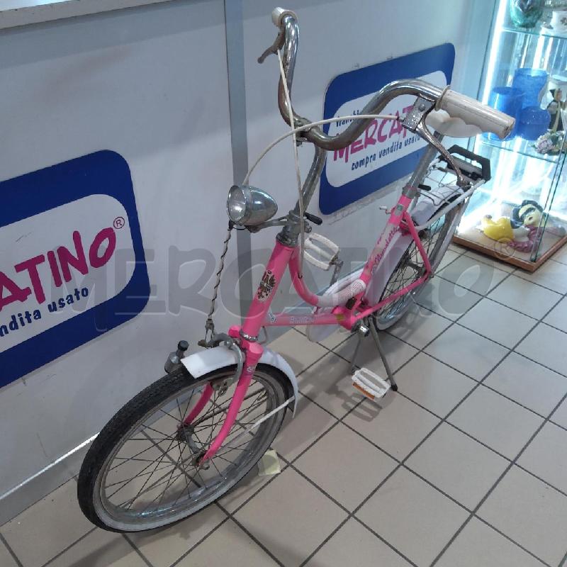 BICICLETTA D ROSA NUVOLETTA BIANCHI  | Mercatino dell'Usato San maurizio canavese 3