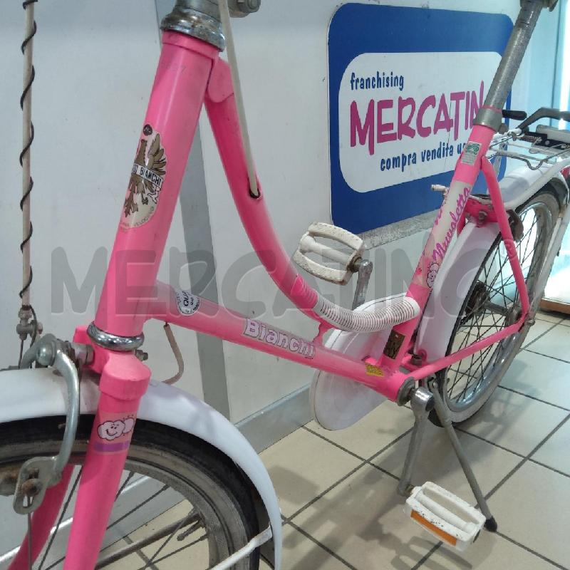 BICICLETTA D ROSA NUVOLETTA BIANCHI  | Mercatino dell'Usato San maurizio canavese 4
