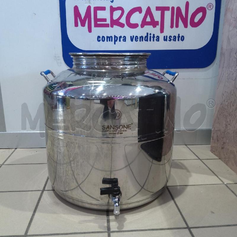 BIDONCINO ACCIAIO 50 LITRI CON RUBINETTO | Mercatino dell'Usato San maurizio canavese 1