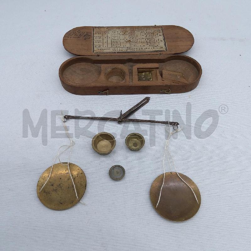 BILANCINO ANTICO 2 PIATTELLI +PESETTI + CUSTODIA | Mercatino dell'Usato San maurizio canavese 2