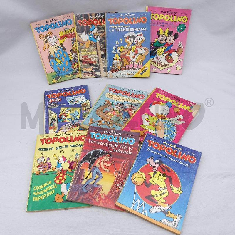 BLOCCO 10 TOPOLINO ANNI 80 MISTI | Mercatino dell'Usato San maurizio canavese 1