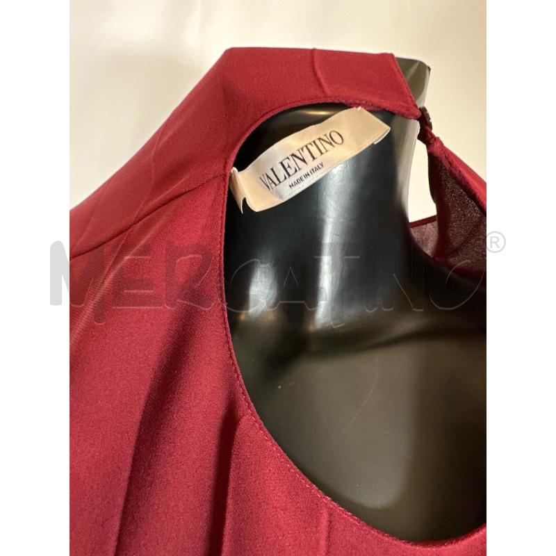 BLUSA DONNA VALENTINO ROSSO PLISSE SETA E VISCOSA  | Mercatino dell'Usato San maurizio canavese 5