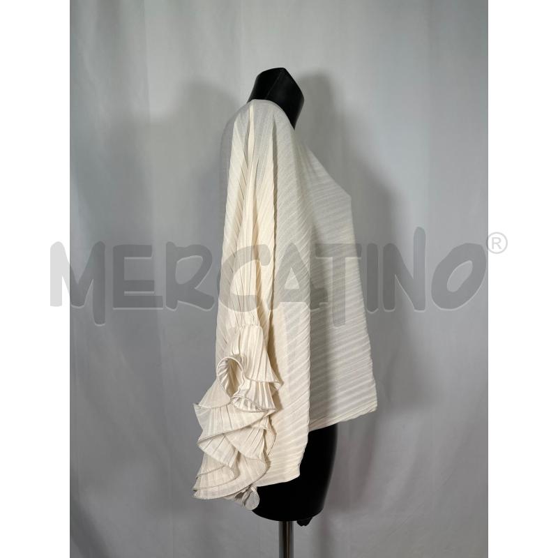BLUSA D SOUVENIR BEIGE VOILE PLISSÈ | Mercatino dell'Usato San maurizio canavese 2