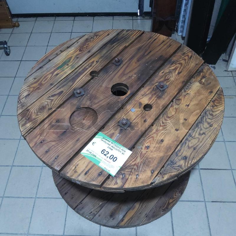 BOBINA IN LEGNO PER TAVOLINO INDUSTRY 90 DIAM | Mercatino dell'Usato San maurizio canavese 3