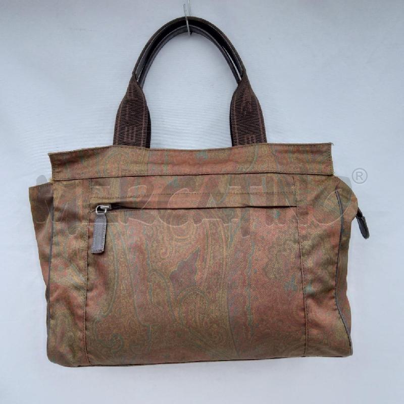 BORSA DONNA ETRO NYLON STAMPA PAISLEY INSERTI PELLE  | Mercatino dell'Usato San maurizio canavese 1