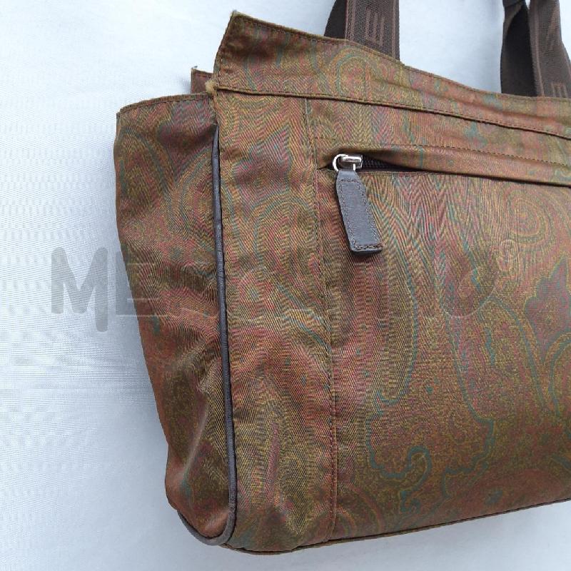BORSA DONNA ETRO NYLON STAMPA PAISLEY INSERTI PELLE  | Mercatino dell'Usato San maurizio canavese 2