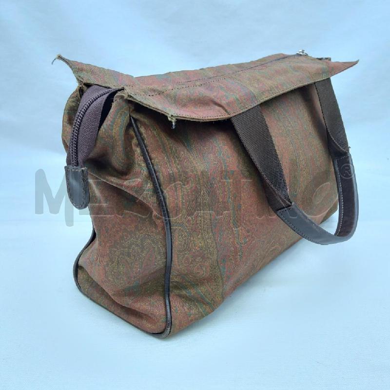BORSA DONNA ETRO NYLON STAMPA PAISLEY INSERTI PELLE  | Mercatino dell'Usato San maurizio canavese 3