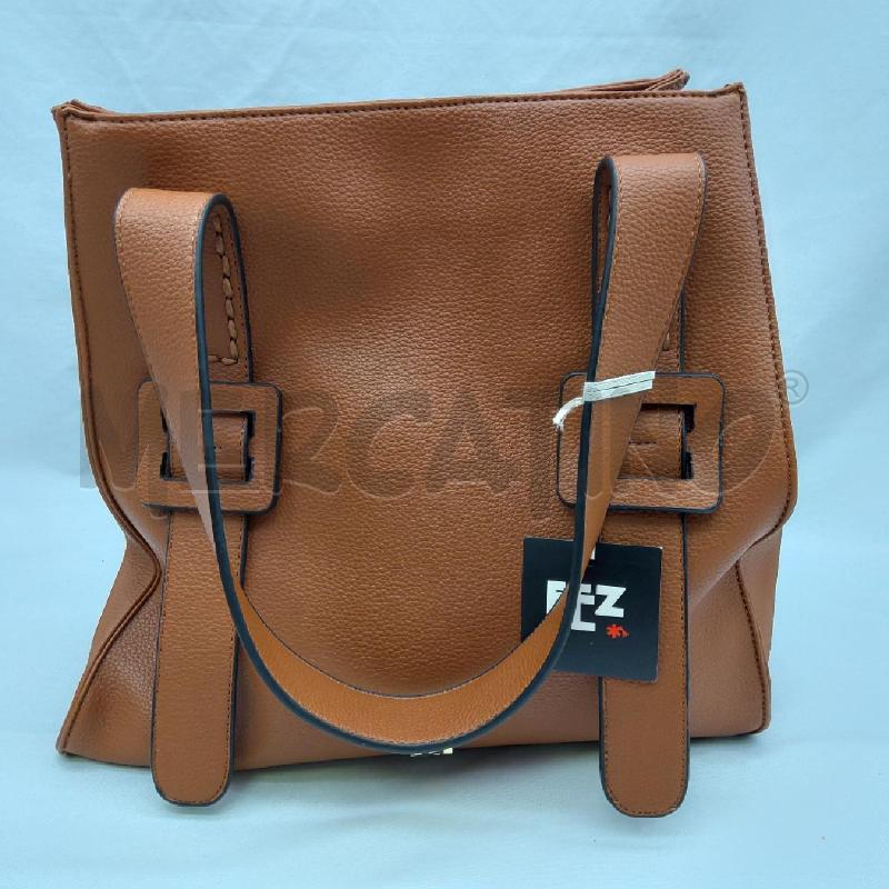 BORSA DONNA FEZ MARRONE SIMIL PELLE FIBBIE | Mercatino dell'Usato San maurizio canavese 5