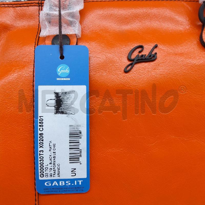 BORSA DONNA GABS BLACK ARANCIO  | Mercatino dell'Usato San maurizio canavese 2