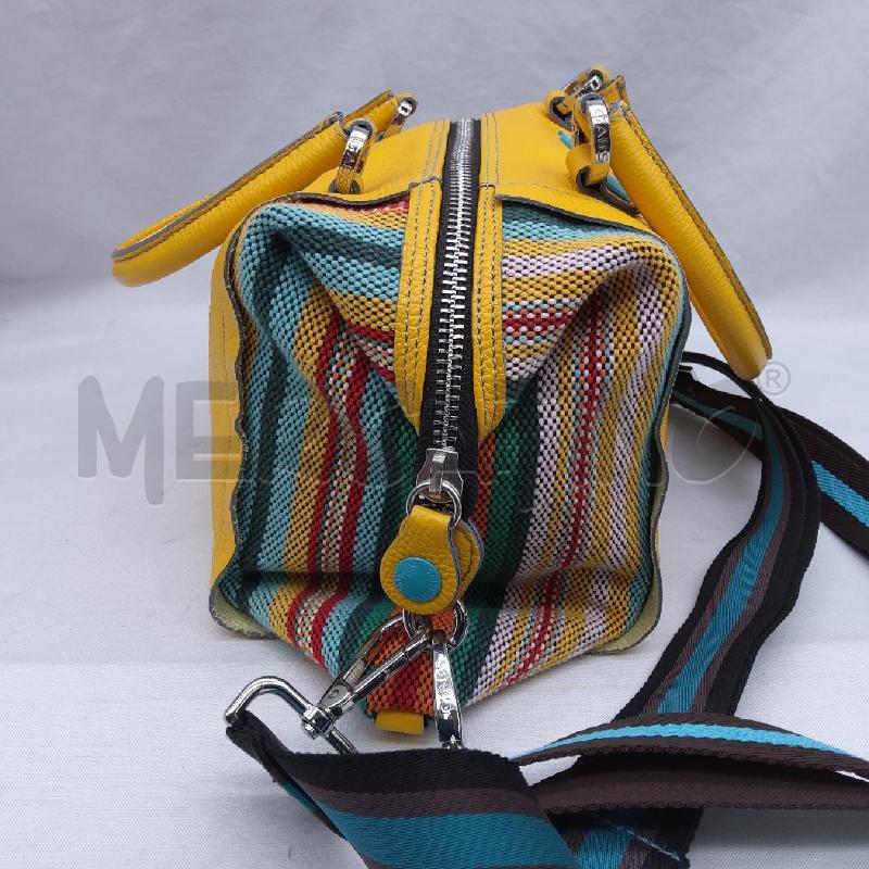 BORSA DONNA GABS ICON G3 GIALLO RIGHE TESSUTO  | Mercatino dell'Usato San maurizio canavese 3