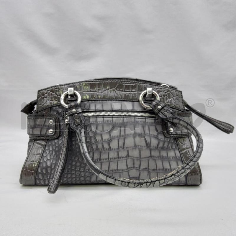 BORSA DONNA GUESS GRIGIO STAMPA COCCO METALLERIA ARGENTATA | Mercatino dell'Usato San maurizio canavese 3