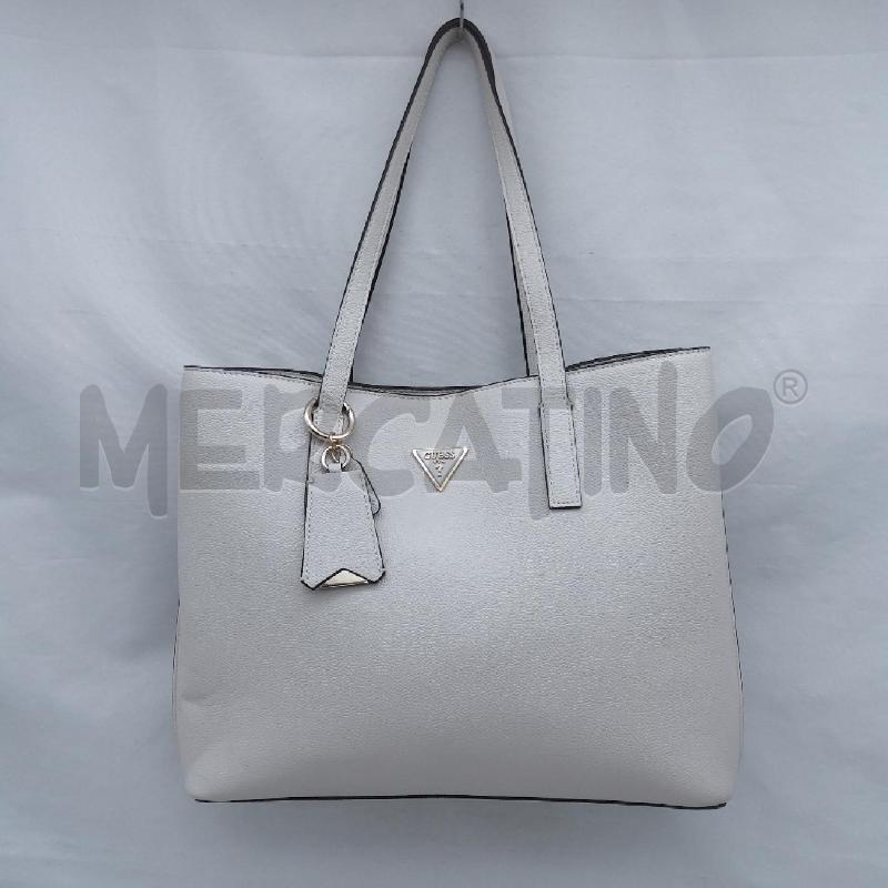 BORSA DONNA GUESS MERIDIAN GIRLFRIED TOTE AVORIO | Mercatino dell'Usato San maurizio canavese 1