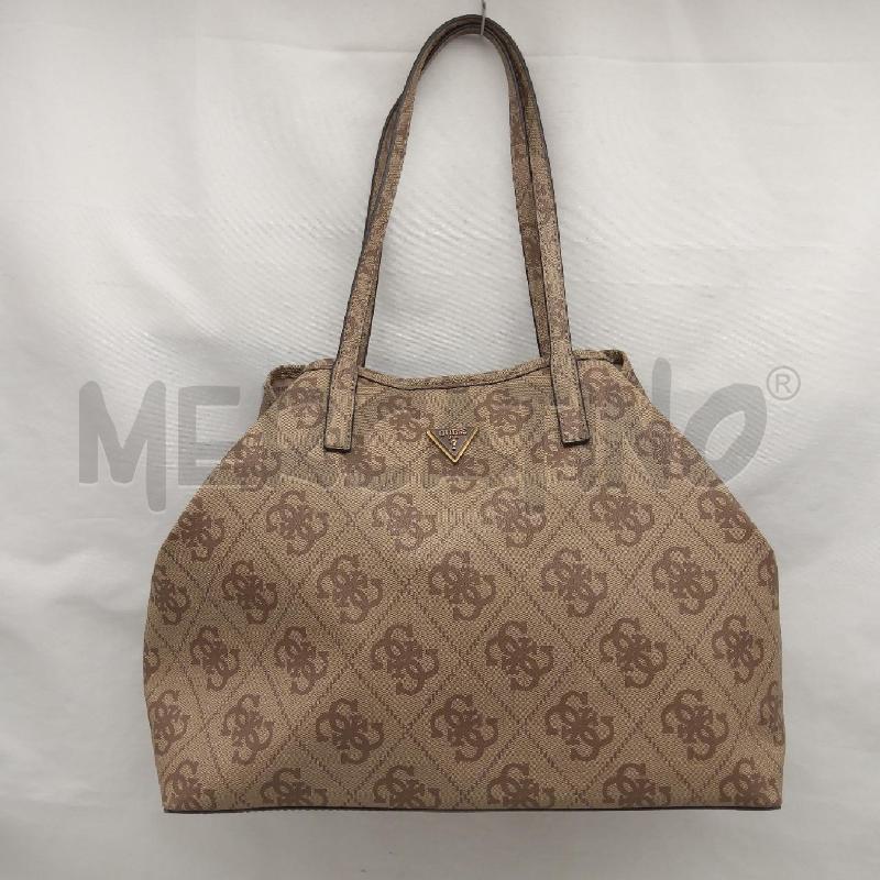 BORSA DONNA GUESS VIKKY LATTE LOGO  | Mercatino dell'Usato San maurizio canavese 1