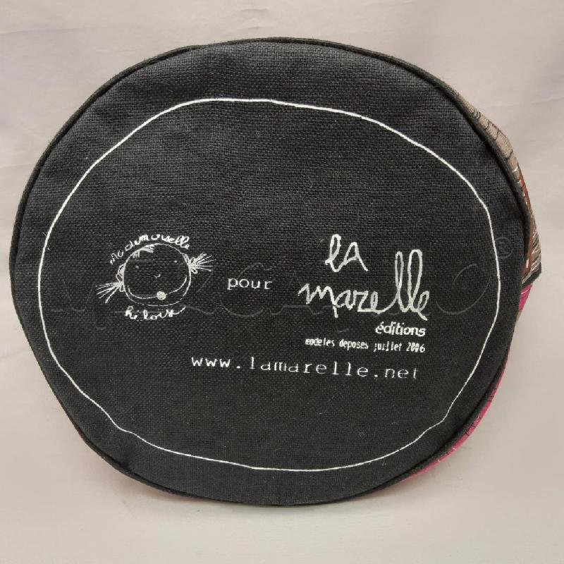BORSA DONNA LA MARELLE GRIGIO FIORI ROSSO FUCSIA  | Mercatino dell'Usato San maurizio canavese 5