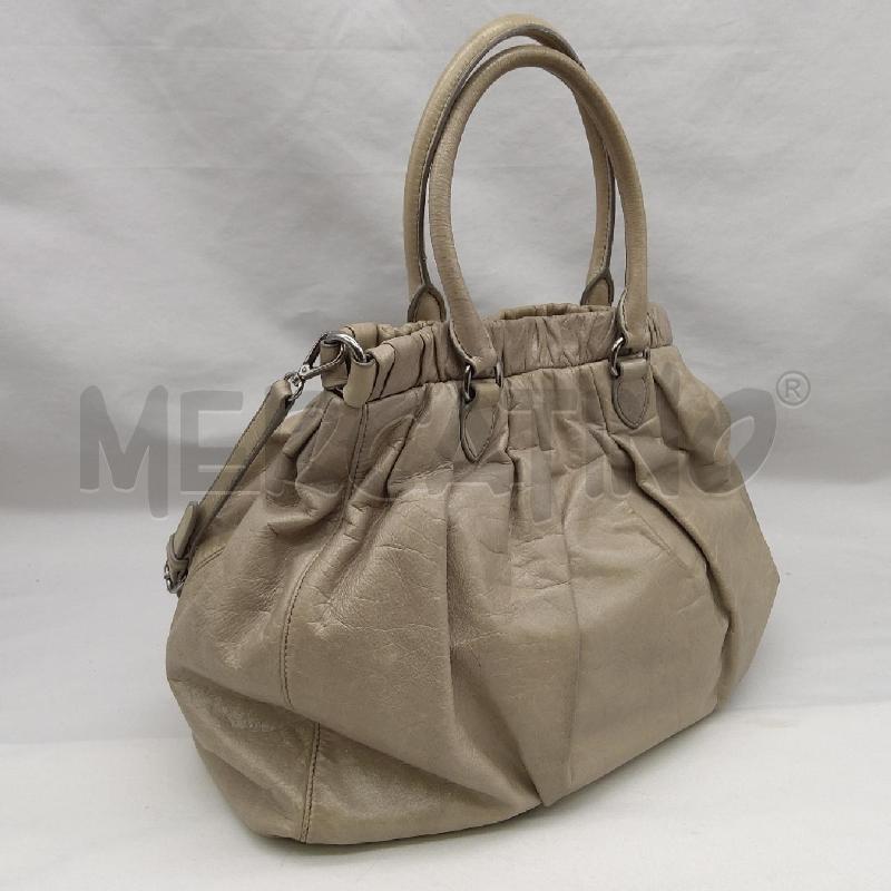 BORSA DONNA MIU MIU BEIGE CON TRACOLLA  | Mercatino dell'Usato San maurizio canavese 3