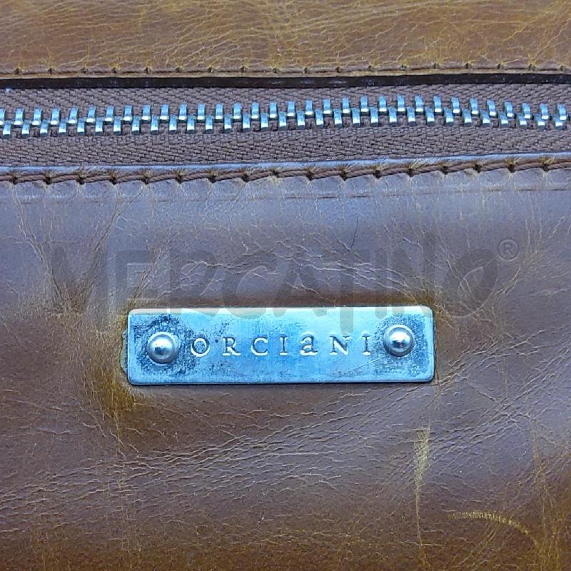 BORSA DONNA ORCIANI MARRONE A SPALLA ZIP CENTRALE  | Mercatino dell'Usato San maurizio canavese 2