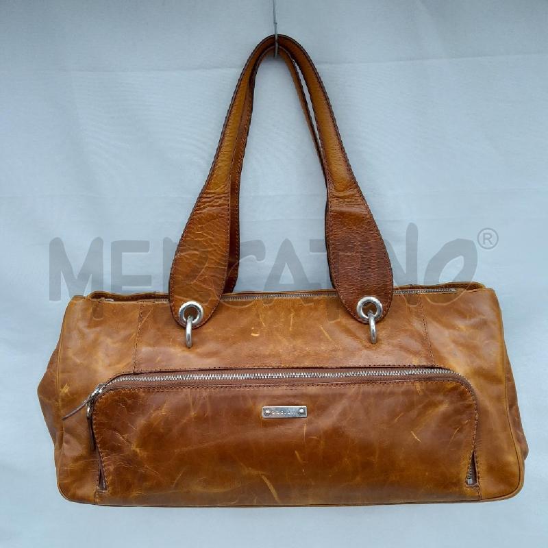 BORSA DONNA ORCIANI MARRONE A SPALLA ZIP CENTRALE  | Mercatino dell'Usato San maurizio canavese 3
