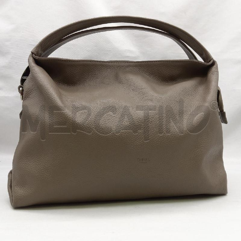 BORSA DONNA VERA PELLE CHAVAL FIRENZE MARRONE DOPPIO MANICO | Mercatino dell'Usato San maurizio canavese 3