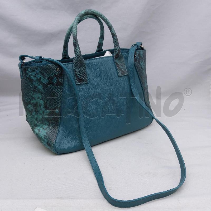BORSA D PATRIZIA PEPE VERA PELLE PETROLIO INSERTI TIPO PITO | Mercatino dell'Usato San maurizio canavese 4