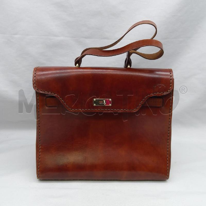 BORSA D VERA PELLE CARTELLA MARRO CHIUSURA DORATA  | Mercatino dell'Usato San maurizio canavese 1