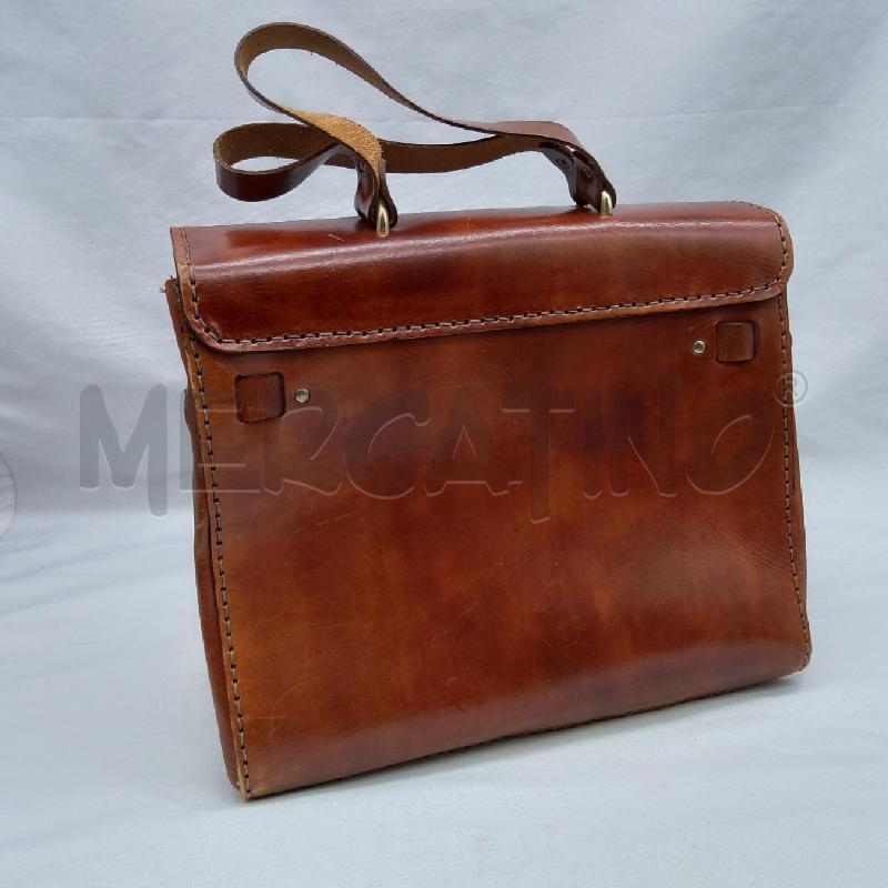 BORSA D VERA PELLE CARTELLA MARRO CHIUSURA DORATA  | Mercatino dell'Usato San maurizio canavese 3