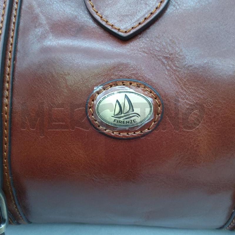 BORSA FIRENZE VERA PELLE MODELLO DOTTORE MARRONE CON TRACOLLA | Mercatino dell'Usato San maurizio canavese 2