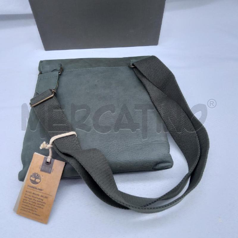 BORSELLO TIMBERLAND VERA PELLE VERDE  | Mercatino dell'Usato San maurizio canavese 3