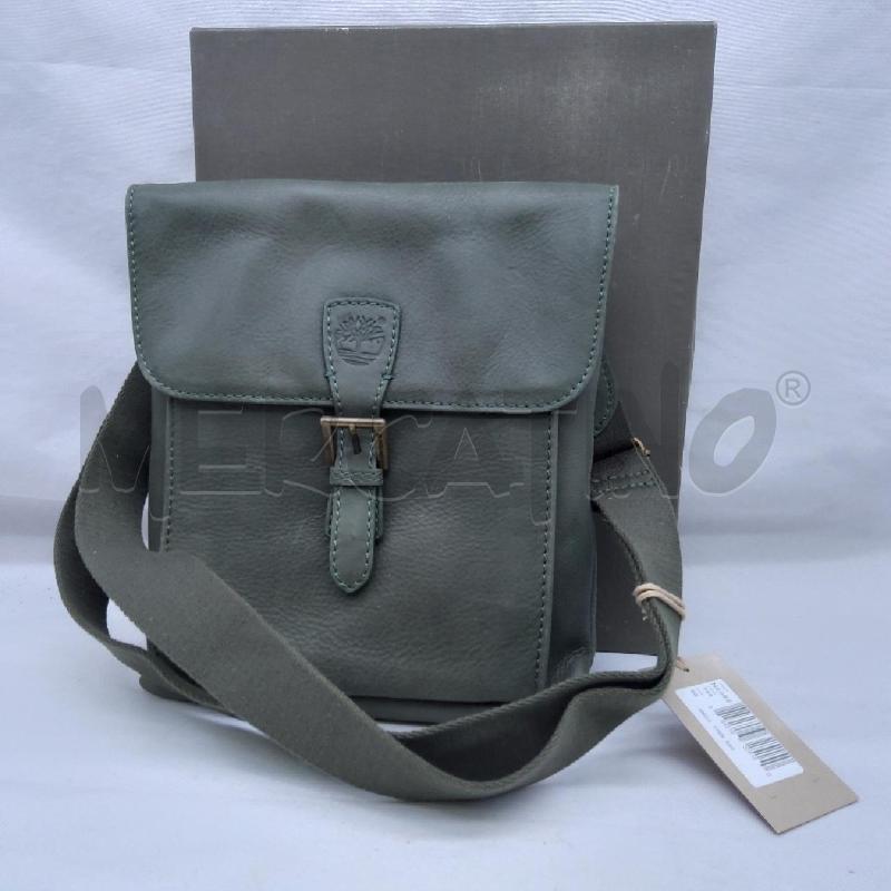 BORSELLO TIMBERLAND VERA PELLE VERDE  | Mercatino dell'Usato San maurizio canavese 4