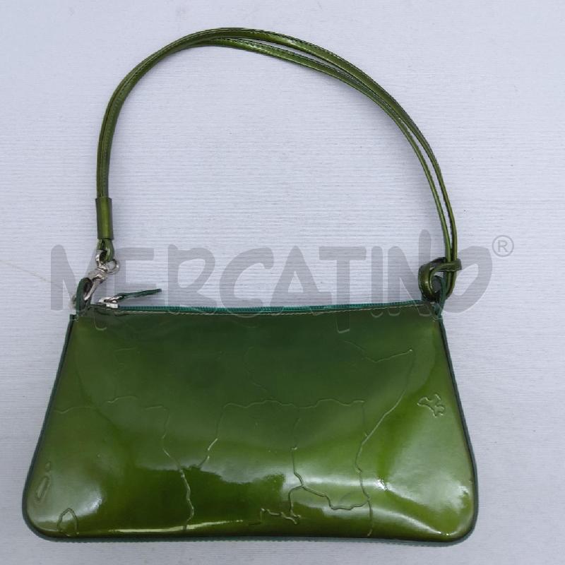 BORSETTA ALVIERO MARTINI VERDE OLIVA CANGIANTE | Mercatino dell'Usato San maurizio canavese 1